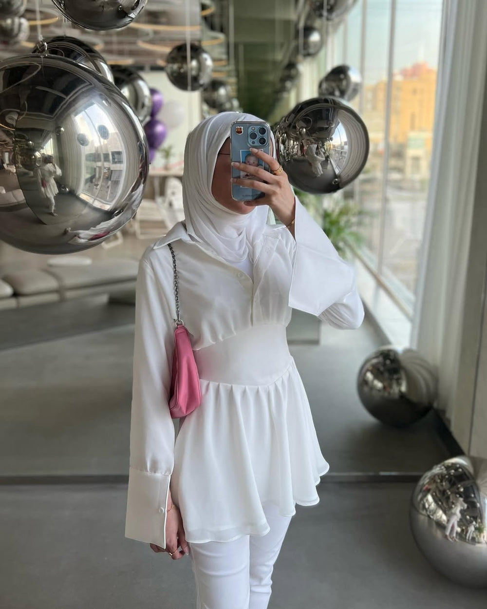 White Flare Dress