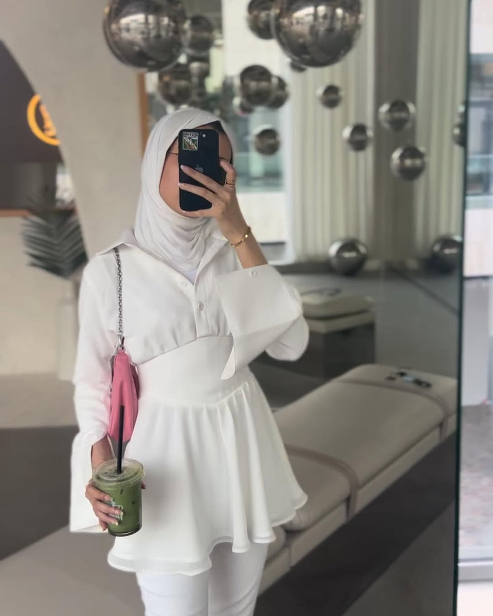 White Flare Dress