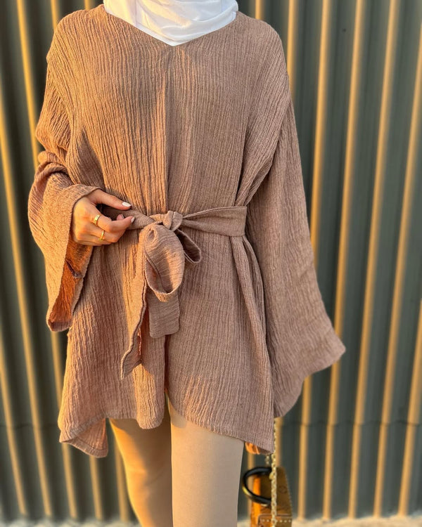 Sienna Textured Wrap Tunic