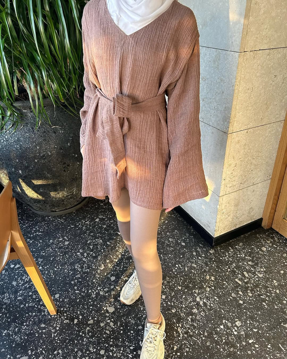Sienna Textured Wrap Tunic