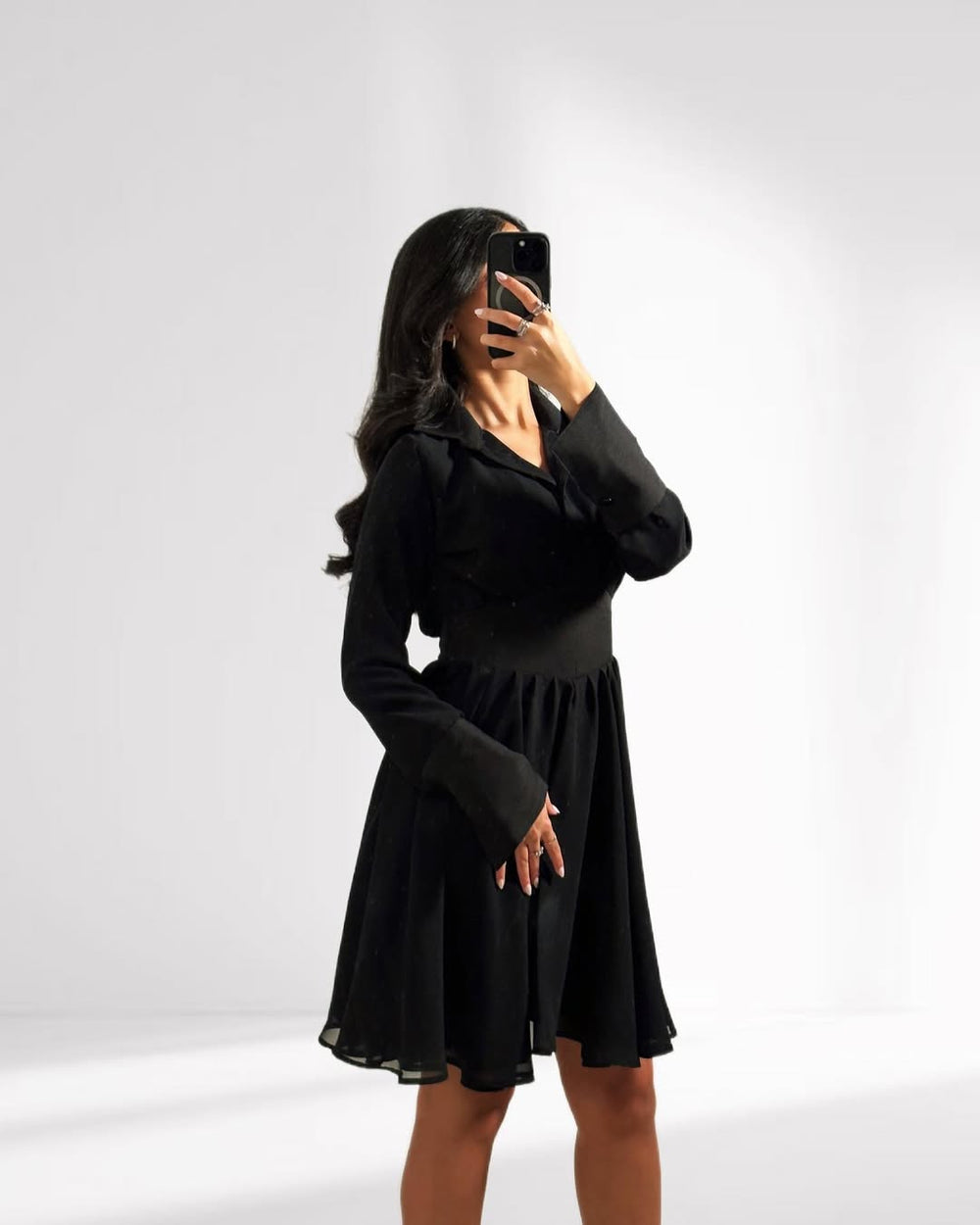 Black Flare Dress