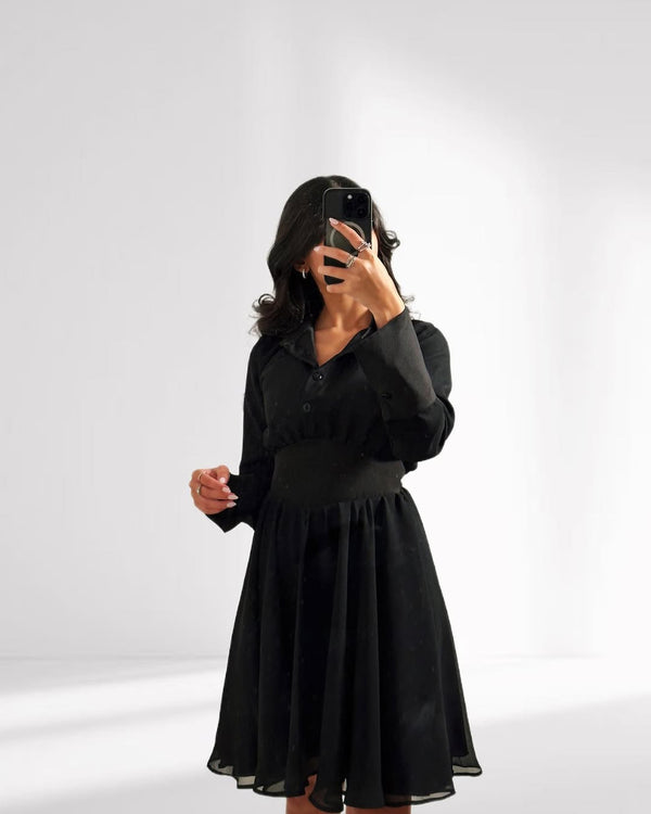 Black Flare Dress