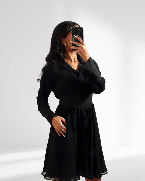 Black Flare Dress