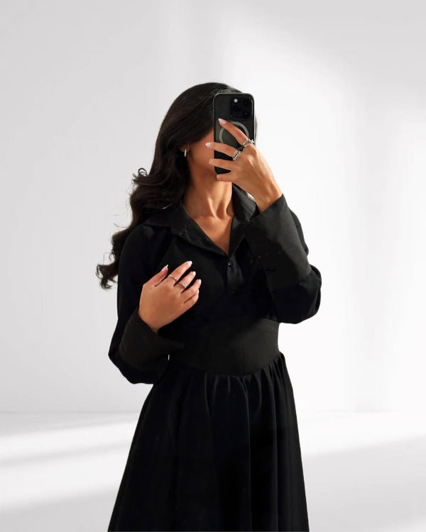 Black Flare Dress