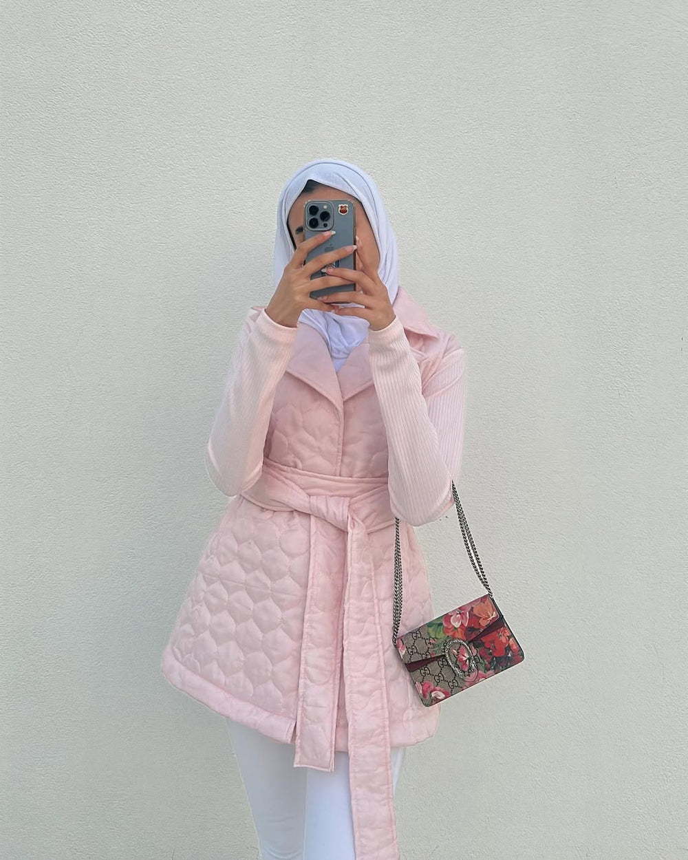 Blush Quilted Hybrid Jacket
