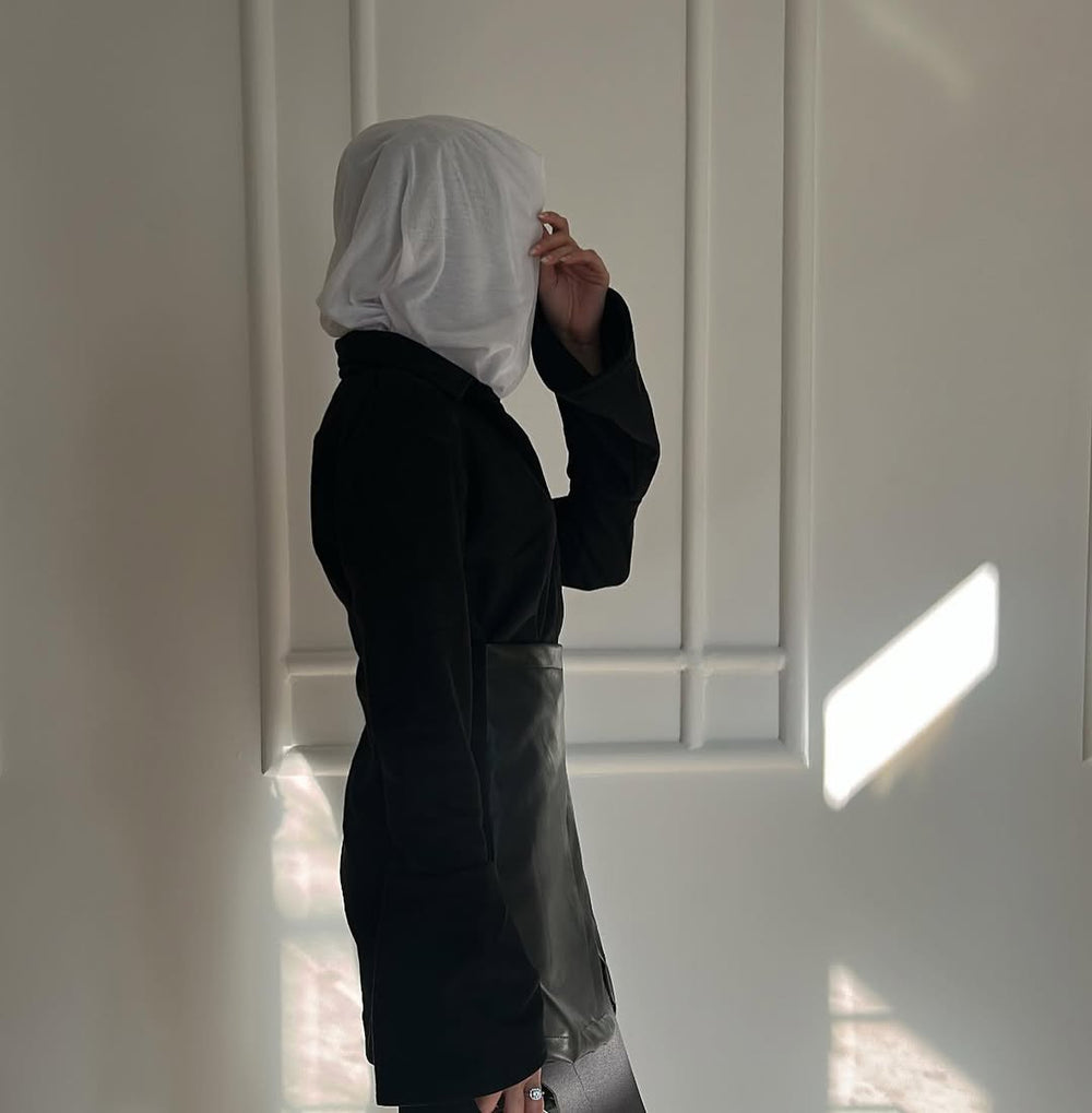 Noir Contrast Blazer Dress