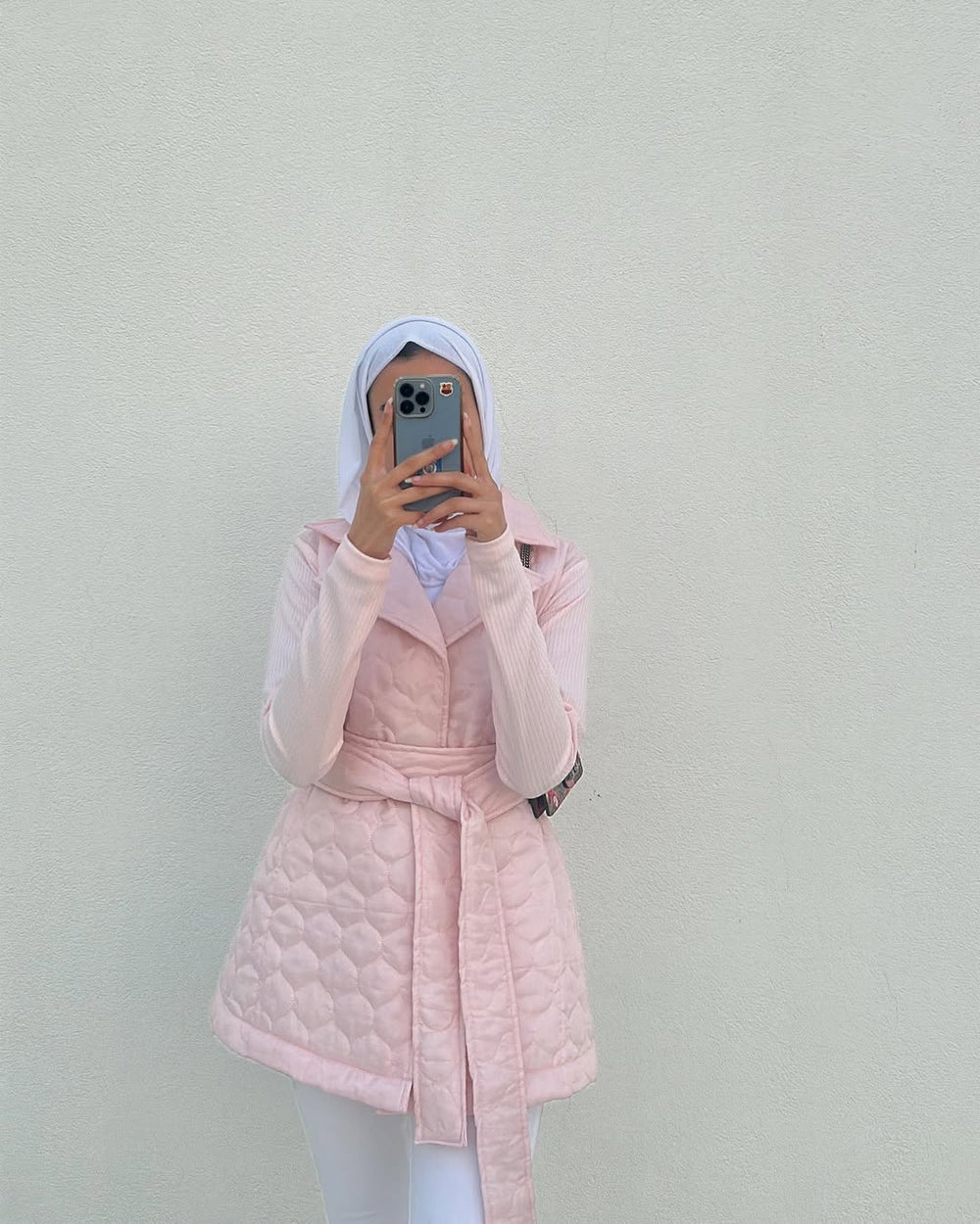 Blush Quilted Hybrid Jacket