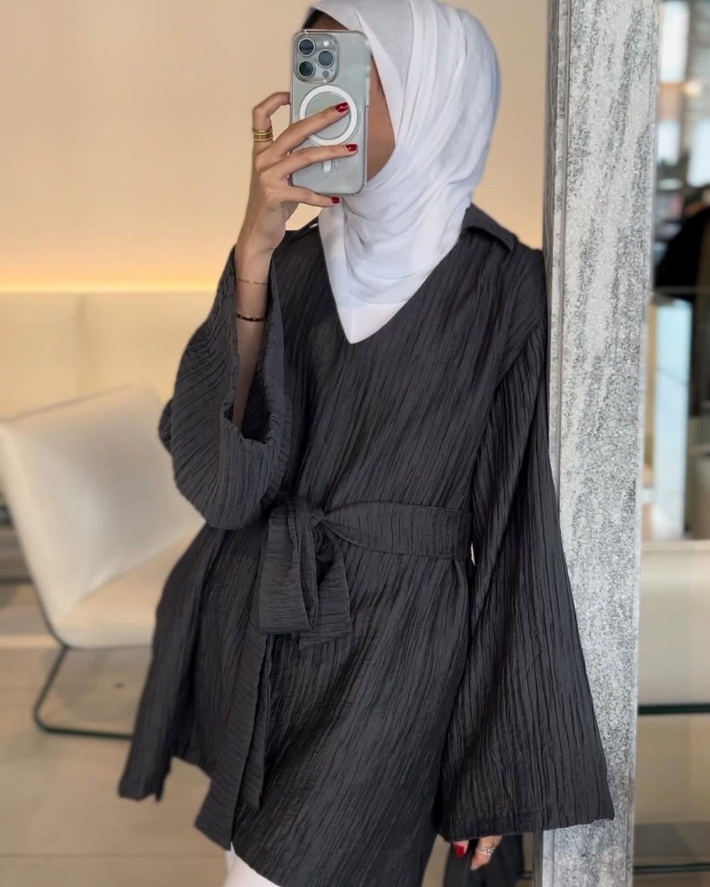 Black Mirage Oversized Tunic
