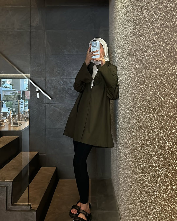 Olive Luxe Oversized Blazer