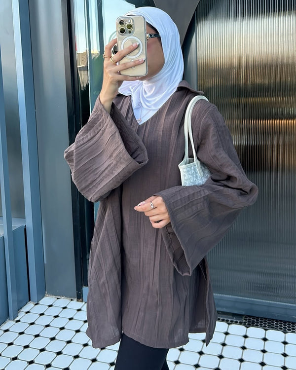 Mocha Wrap Tunic
