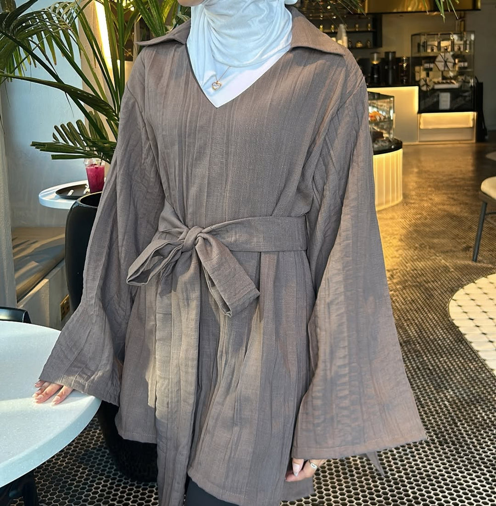 Mocha Wrap Tunic