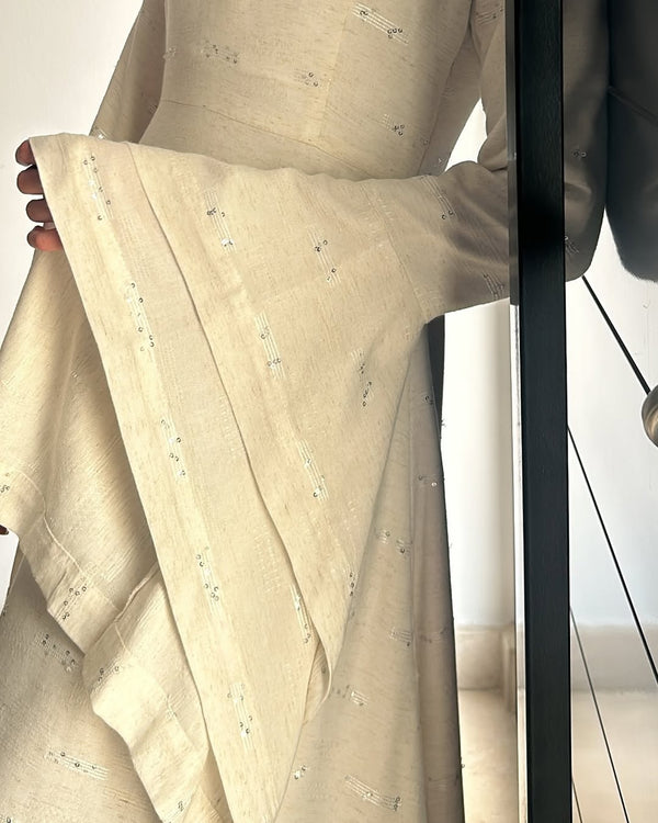 Ethereal Ivory Abaya