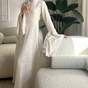 Ethereal Ivory Abaya