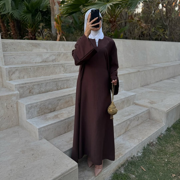 Timeless Cocoa Abaya