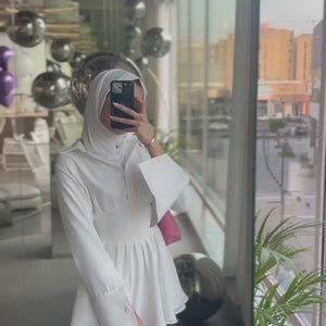White Flare Dress